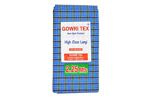 Gowri Tex Cotton Stitched Lungis Pack Of 2 (Ready To Wear) 2.25Meter