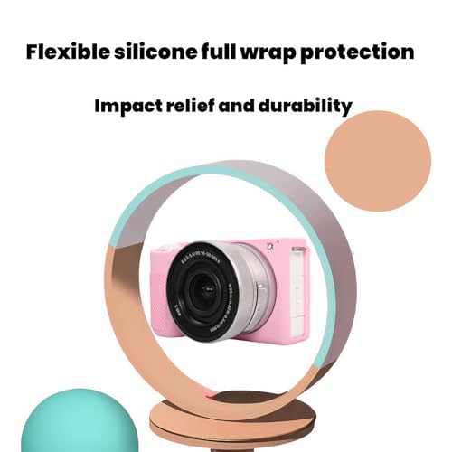 Funda de silicona para cámara Sony ZV-E10 II, rosa miniatura 7