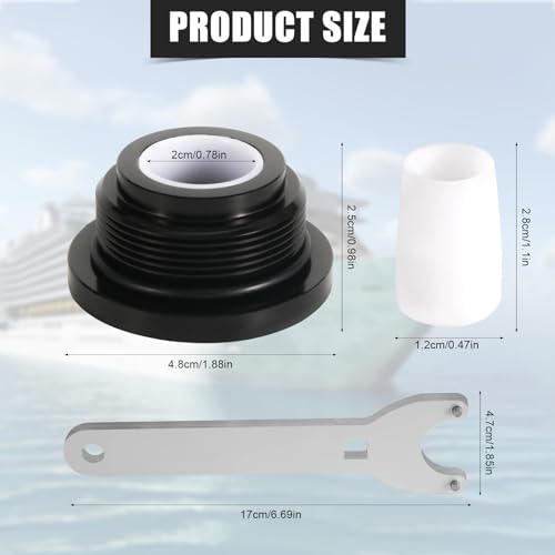 Image of Seal Kit for Seastar HC5345, Front Mount Hydraulic Steering Cylinder Seal with Pin Wrench Hydraulic Steering Seal Kit for Seastar