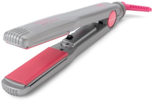 Amazon.com: HairArt H3000 Deluxe - Plancha de cerámica con turmalina  iónica, color rosa, 1 1/8\