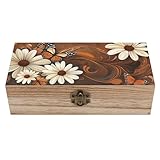 Design minimaliste : Cette boîte de rangement en bois arbore un design minimaliste, épuré et moderne, une construction robuste et des bords lisses. Grande boîte à souvenirs, elle s’intègre parfaitement à votre décoration intérieure et vous permet