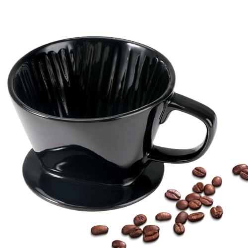 Mongdio Pour Over Coffee Maker, Ceramic Pour Over Dripper, Coffee