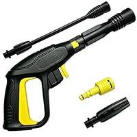 2175PSI-Hochdruckreiniger-Abzugpistolen-Zubehör mit Ersatz-Verlängerungsarm und verstellbarer Sprühdüse & O-Ring-Adapter, Lanzen-Kit Schnellverschluss-System für Kärcher K2 K3 K4 K5 K6 K7
