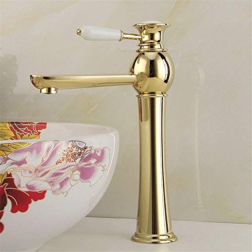 Mitigeur or moderne en cuivre plaqué pour sublimer votre salle de bain