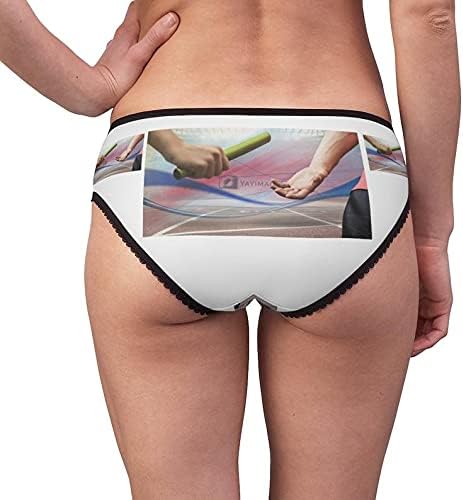 Hands Passing The Baton Panties, Hands Passing The Baton Underwear, Briefs, Cotton Briefs, Funny Underwear, Panties For Women