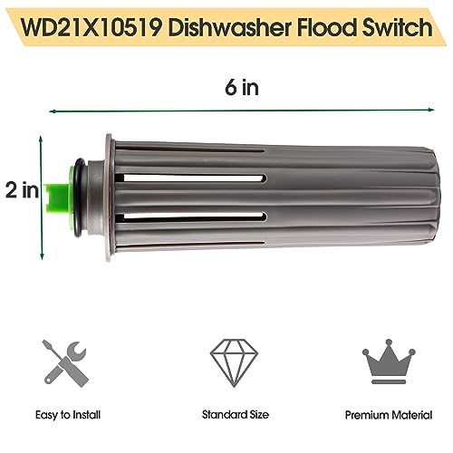 WD21X10519 Dishwasher Float Switch Compatible with GE Dishwasher Replace WD21X20204 WD21X10492 PS8690623 EAP8690623 AP5781465 3028650 Dishwasher Switch Flood Asm