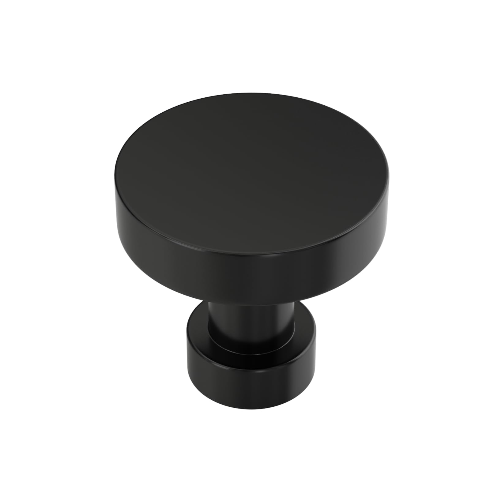 Banqin 20 Pack Black Cabinet Knobs Kitchen Cabinet Hardware Round Drawer Knobs Matte Black Knobs and Pulls for Kitchen Cabinets