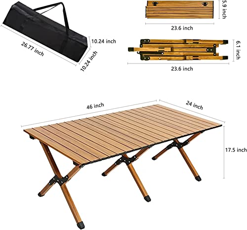 Portable Picnic Table, 4Ft Low Height Portable Folding Travel Camping Table For Outdoor/Indoor Picnic, Bbq And Hiking With Carry Bag, Multi-Purpose For Patio, Garden, Backyard, Beach #TOP2