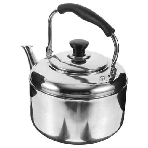 HIAKDOFT Hervidor De Agua Para Cocina De Inducción 4l Acero Inoxidable Mango Frío Resistente Para Estufas De Gas Eléctricas Inducción Uso Doméstico y Profesional