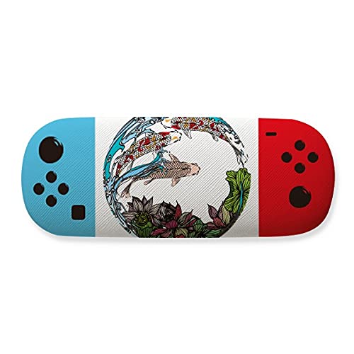 Étui de rangement pour lunettes Motif carpe Lotus pour le voyage