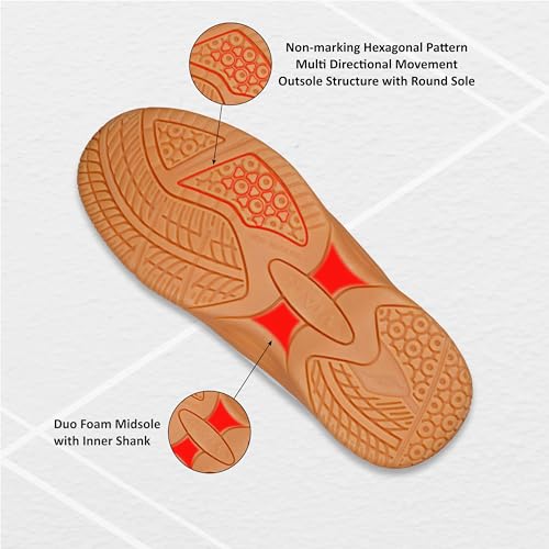 Image of Nivia Appeal 3.0 Red /Black Badminton Shoes for Kids