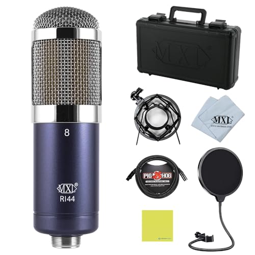 MXL R144 Multi-Purpose Ribbon Microphone Bundle w/Pig Hog