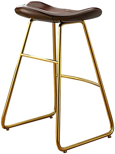 Tabouret de bar PU moderne de 75cm avec dossier rembourré MU - 2