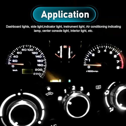20 Lámparas LED T5 blancas para tablero de auto miniatura 7