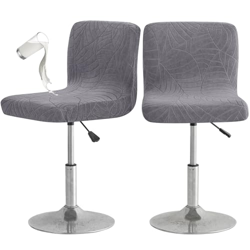 Image of Chair Covers Bar Stool Cover 2pc Bar Chair Cover Swivel Bar Stool Slipcover