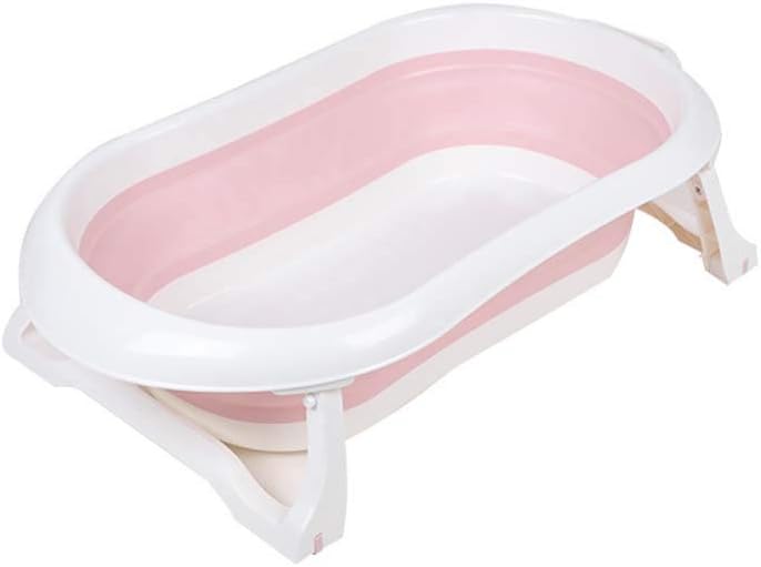 CFPPX Baby Bathtub, 2 in 1 Foldable Bathtub with Safety Support Positions for Newborn Baby to 3 Ages Children