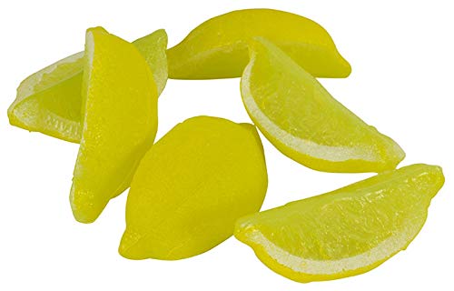 Props4shows Yellow Plastic Lemon Quarters - Pack Of 6