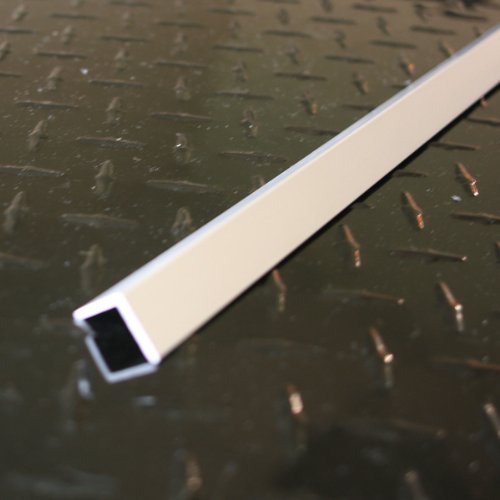 Image of M-D Building Products 62125 3 /4 in. x 3 /4 in. x 1 /16 in. x 96 in. Anodized Aluminum Angle Shape