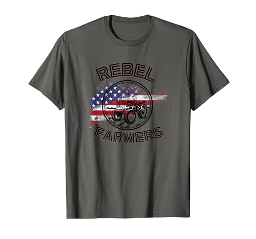 Rebel Farmers American Flag Women Men T-Shirt