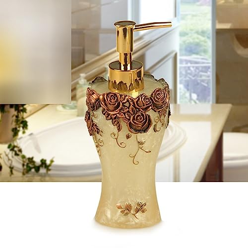 液体ソープディスペンサー シャンプーディスペンサー バスルーム用 ディッシュソープディスペンサー エマルジョンボトル 詰め替え可能 カウンタートップローション ハンドソープディスペンサー プレミアム ホテル