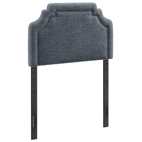 Modway Magnolia Twin Size Upholstered Fabric Headboard in Slate Blue - Padded Cushioned Headboard with Woven Heathered Upholstery and Adjustable Mounting Positions by Modway - Used condition - Image 2