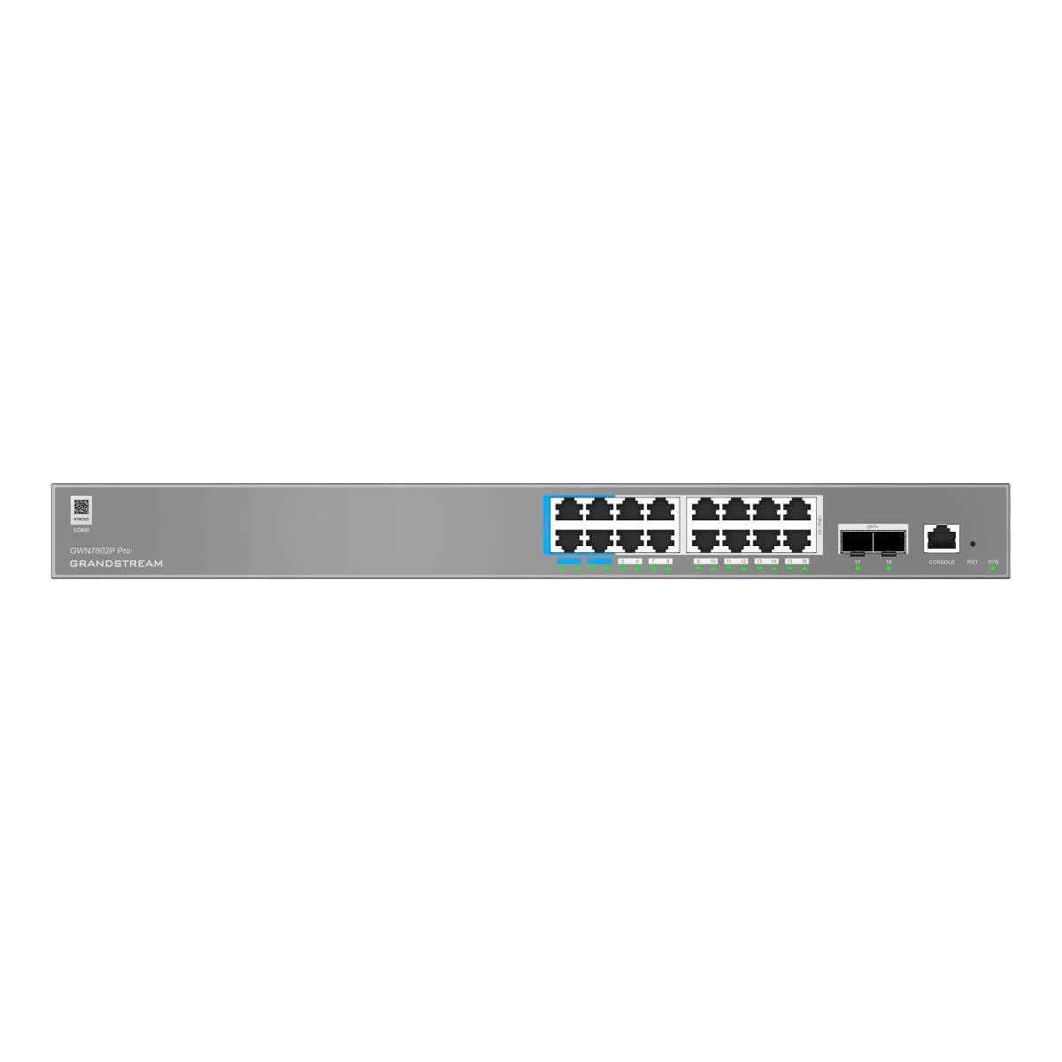 Switch Grandstream GWN7802P Pro 18 Puertos Gigabit PoE