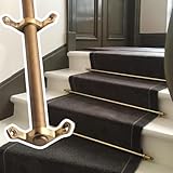 Stair Runner Rods for Carpet, Brass Fixed Tools for Indoor Use, Ideal for Theaters and Concert Halls