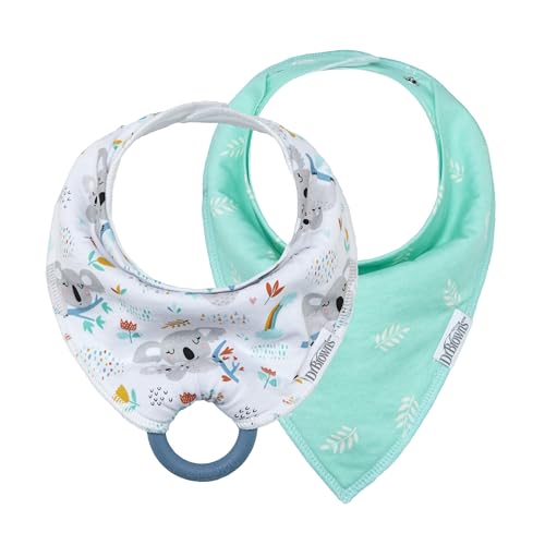 Image of Dr. Brown's Bandana Bibs with Snap-On Removable Teether
