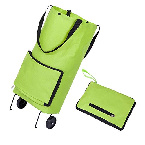 Zusammenklappbar Trolley Beutel Faltbar Einkaufstasche mit Rädern Faltbar Einkaufswagen Wiederverwendbar Einkaufstaschen… – Bild 6