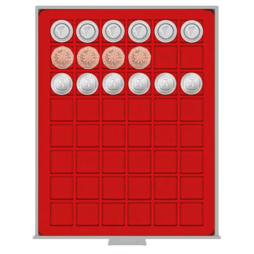 Box Monnaies LINDNER haute qualité 48 cases pour protéger vos plus belles pièces