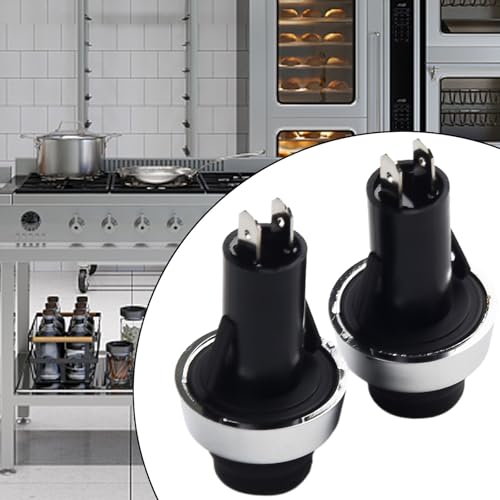 FUBESK Paquete de 2 piezas de repuesto para interruptores de luz para parrillas Weber, compatibles con modelos Summit E-470 E-670 S-460 S-470 S-660 S-670, botón de interruptor de luz Accent