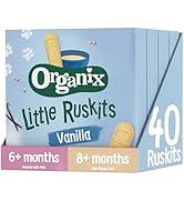 Organix Vanilla Organic Little Ruskits 6+ Months 60 g (Pack of 4)