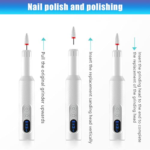 Kit portátil de taladro eléctrico para uñas miniatura 2