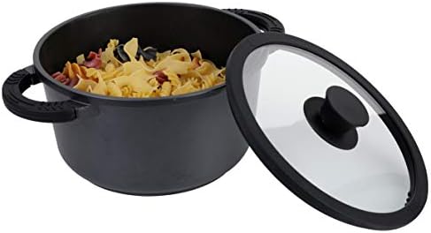axentia 133147 Blackline garnek z odlewu aluminiowego, żeliwo, Ø ok. 20 cm