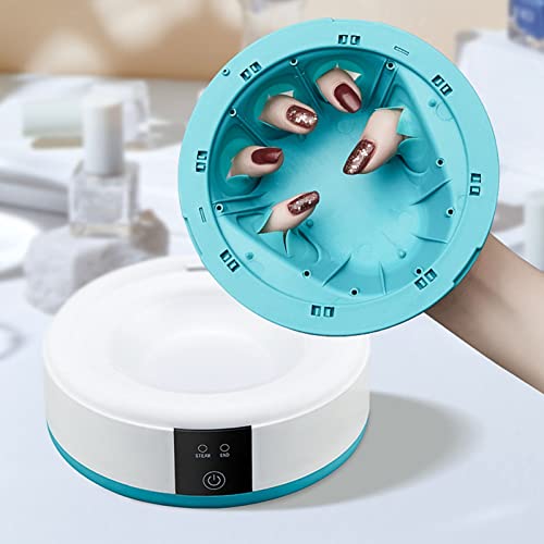 Nail Polish Remover Machine Nail Steamer, Nail Gel Removers Machine Electric Silicone Heating Nail Steam Polish Removers for Manicure Beauty Salon Home Use(US)
