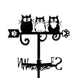 Ampia applicazione: perfetto per giardini, tetti, garage, fienili, gazebo, recinzioni o pergolati, funge sia da affascinante ornamento da giardino che da indicatore di vento affidabile. Un regalo ideale per proprietari di case, giardinieri e amanti della natura.