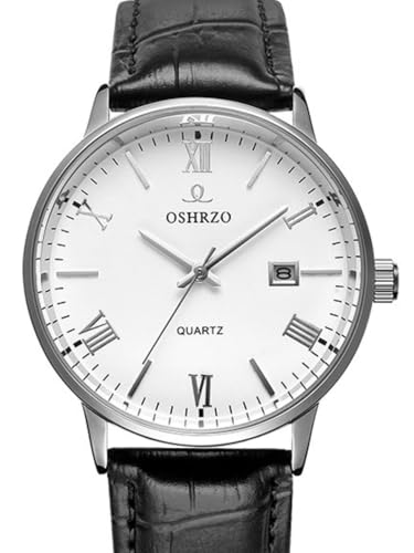 Image of Men's Mechanical Automatic Watch - Leather Strap, Waterproof, Classic Casual Wristwatch