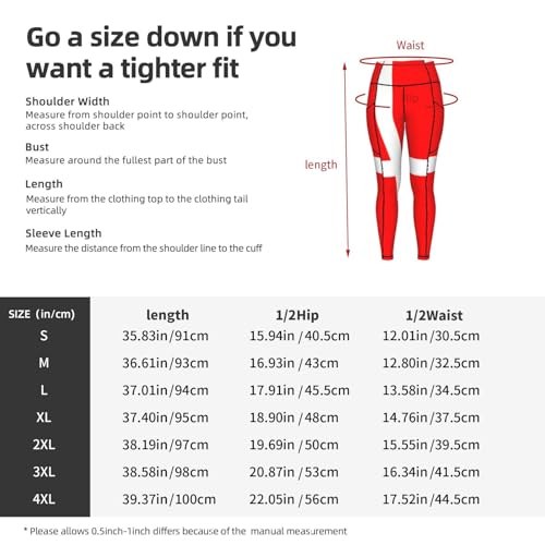 Leggings elásticos suaves con bandera danesa pantalones de cintura alta premium 5