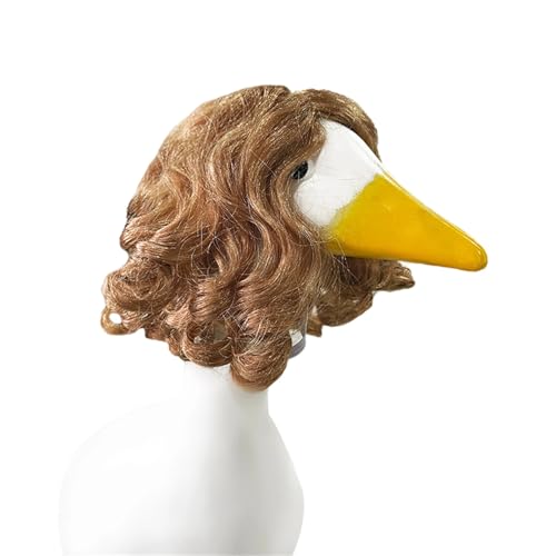 Nuatc Pelucas de peluquería Companion Judge Rizado Accesorios de Traje Moderno para Animales Pequeños Complementos de Celebración Pelucas Fácil de Usar Mascota
