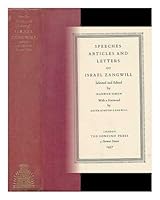Speeches, articles, and letters of Israel Zangwill B000875C5I Book Cover