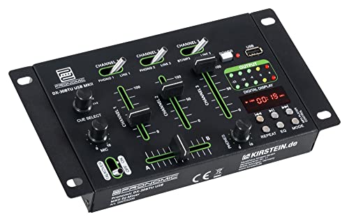 Pronomic DX-30BTU Mezclador USB MKII DJ con Bluetooth