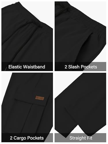 PLEPAN Men's Cargo Sweatpants