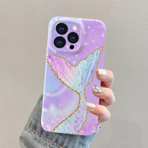Coque iPhone 15 Pro Max pour filles motif queue de sirène idée cadeau idéal - 2