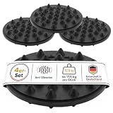 Oehlbach Shock Absorber - Hochwertige Schwingungsdämpfer für Subwoofer, Lautsprecher, Verstärker & Plattenspieler - Vibrationsschutz, Lautsprecherfüße, 4er-Set, Schwarz