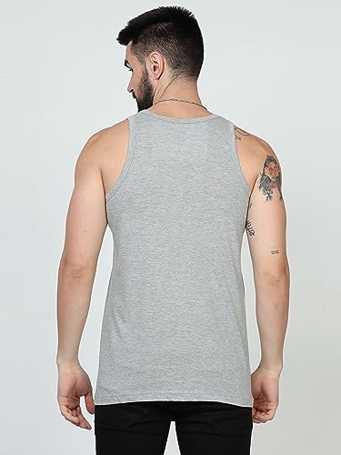 Image of JUARI BE A GENTLEMAN Men's Cotton Super Combed Breathable Vest for Men (Black)
