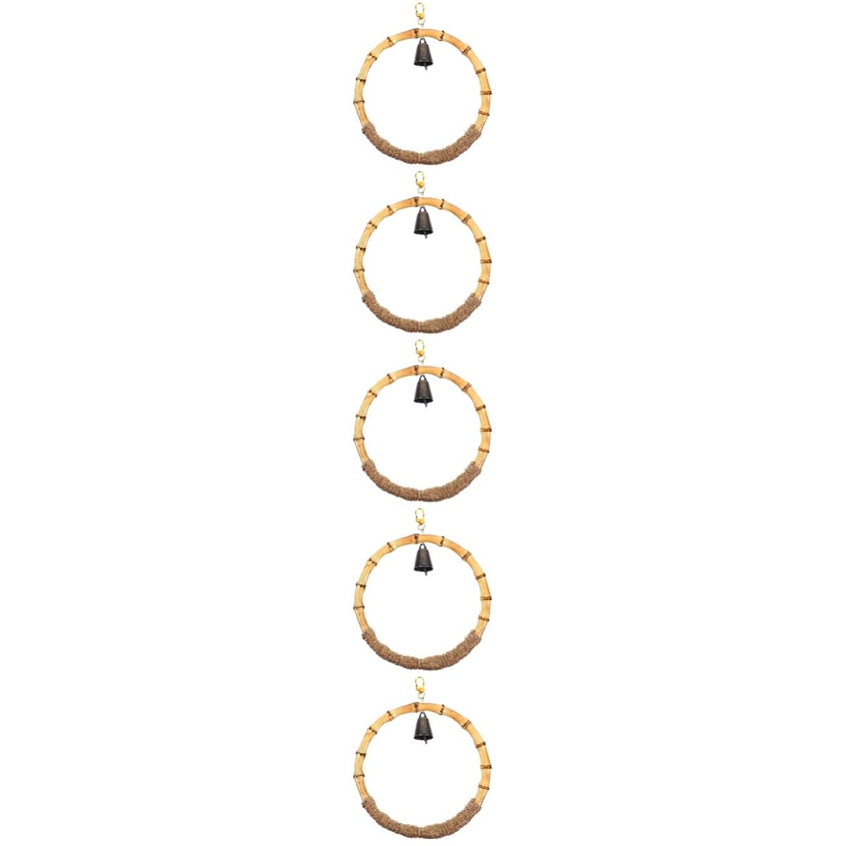BESPORTBLE 5pièces Support Suspendu pour Oiseaux Jouet à Balançoire pour Perruches Et Perroquets Accessoire De Cage Pratique pour Détente Et Oiseaux