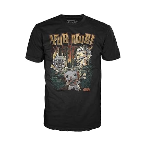 Funko Boxed tee: Star Wars - Ewok - M- Camiseta, Franela - Ropa - Idea Manga Corta para Adultos Hombres y Mujeres - Mercancia Oficial | Ya disponible en tu tienda friki favorita! En mundofriki.es!