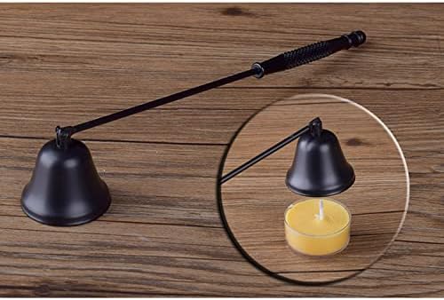 Miniatura 4 de MUXSAM Snuffer de velas con mango largo, accesorio para velas, 1 unidad de acero inoxidable para apagar velas de forma segura (negro)