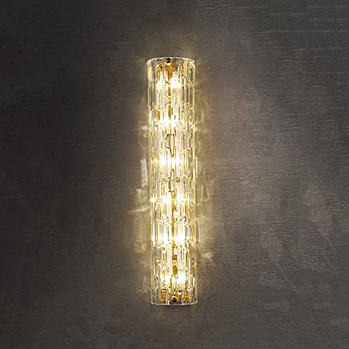 Lámpara de pared de latón elegante y vidrio de alta calidad con diseño de lujo