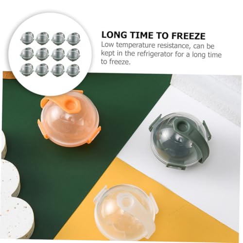 Molde para bolas de hielo OSALADI 12 piezas plástico verde miniatura 3